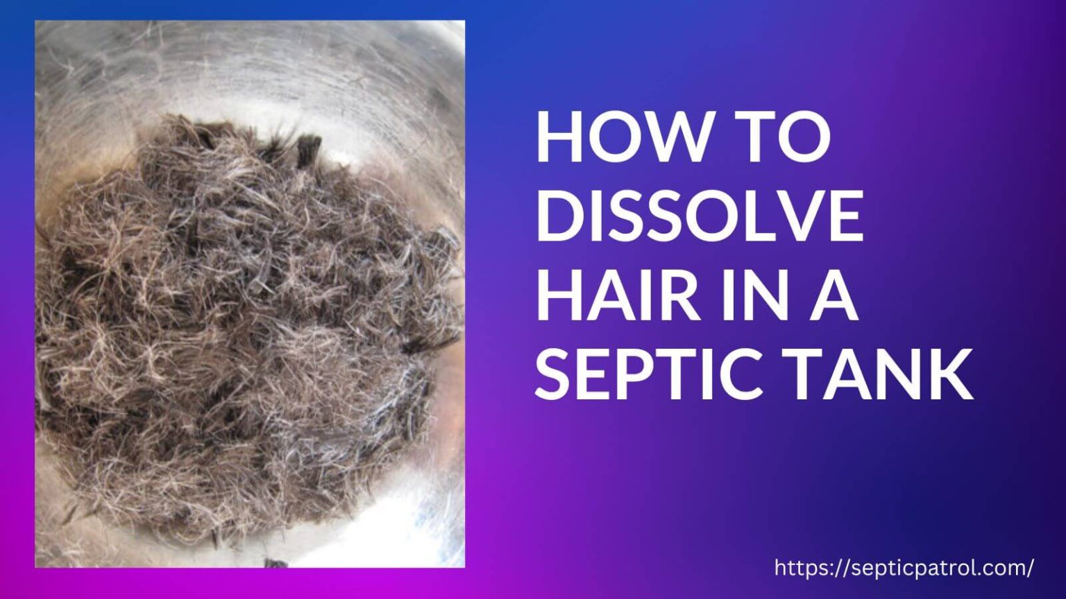 How to Dissolve Hair in a Septic Tank Septic Patrol